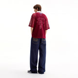 DENIM WIDE STRAIGHT-LEG JEANS