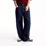 DENIM WIDE STRAIGHT-LEG JEANS