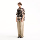 WIDE STRAIGHT-LEG CASUAL PANTS