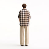 WIDE STRAIGHT-LEG CASUAL PANTS