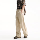 WIDE STRAIGHT-LEG CASUAL PANTS