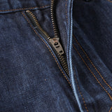 14oz DESIZED SELVEDGE RAW WIDE-LEG JEANS-NAVY