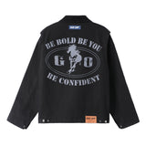 WASHED 14oz CROPPED DETROIT WORK JACKER