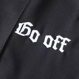 GOTHIC EMBROIDERED TRACK PANTS