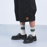 CROPPED WIDE-LEG PANTS (Black)