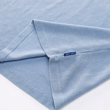 BOXY WAFFLE KNIT RAGLAN RELAXED T-SHIRT (Blue)