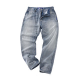 RELAXED STRAIGHT-LEG JEANS
