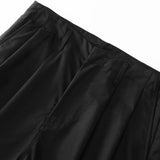 CROPPED WIDE-LEG PANTS (Black)