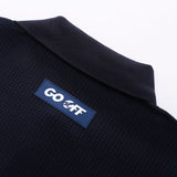 TEXTURED WAFFLE-KNIT SHORT-SLEEVE POLO