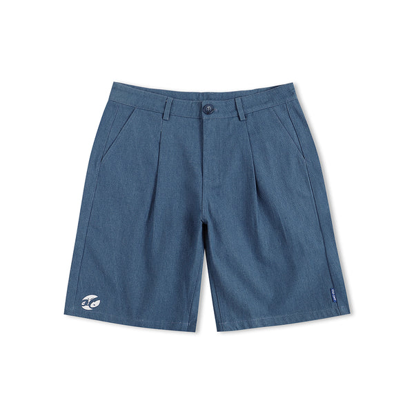 COTTON DENIM SHORTS
